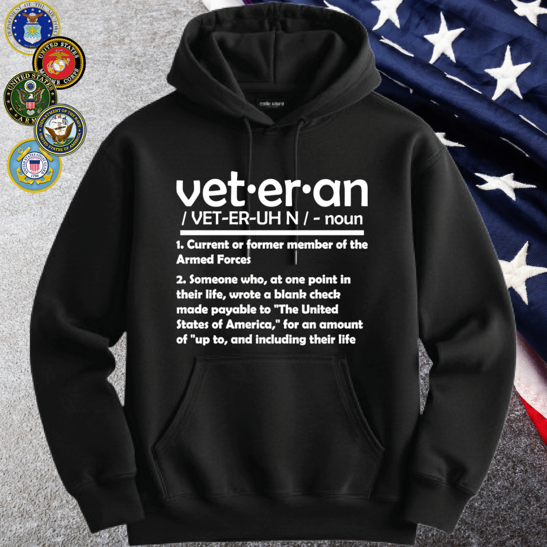Definition Of A Veteran - Hoodie